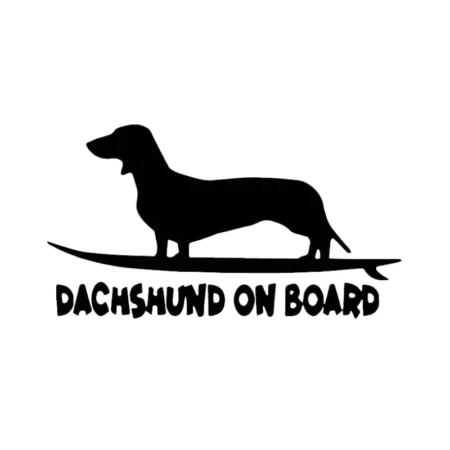 1 db Dachshund on Board feliratú matrica