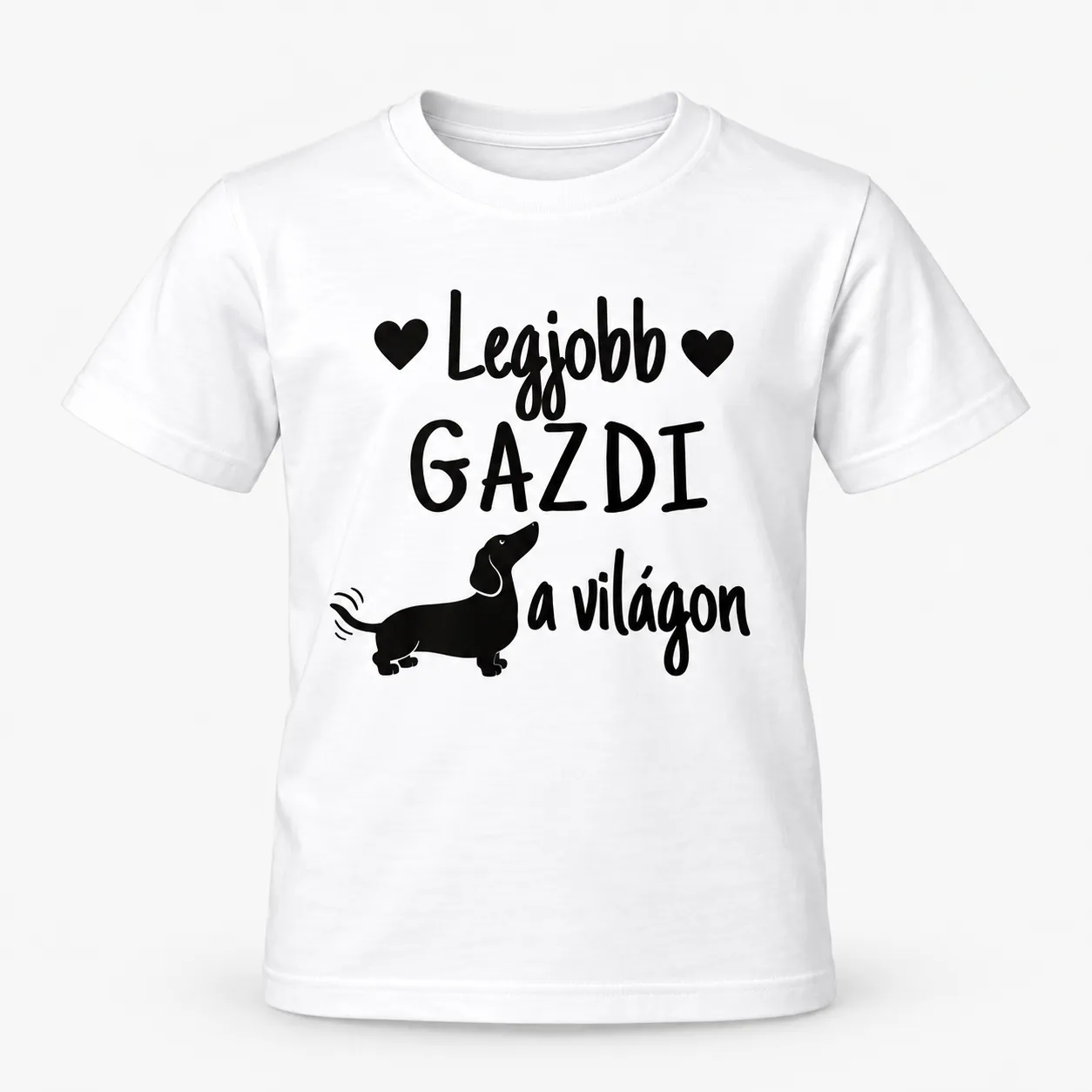Legjobb gazdi a világon - Tacskós póló unisex fehér Legjobb gazdi a világon - Tacskós póló unisex fehér